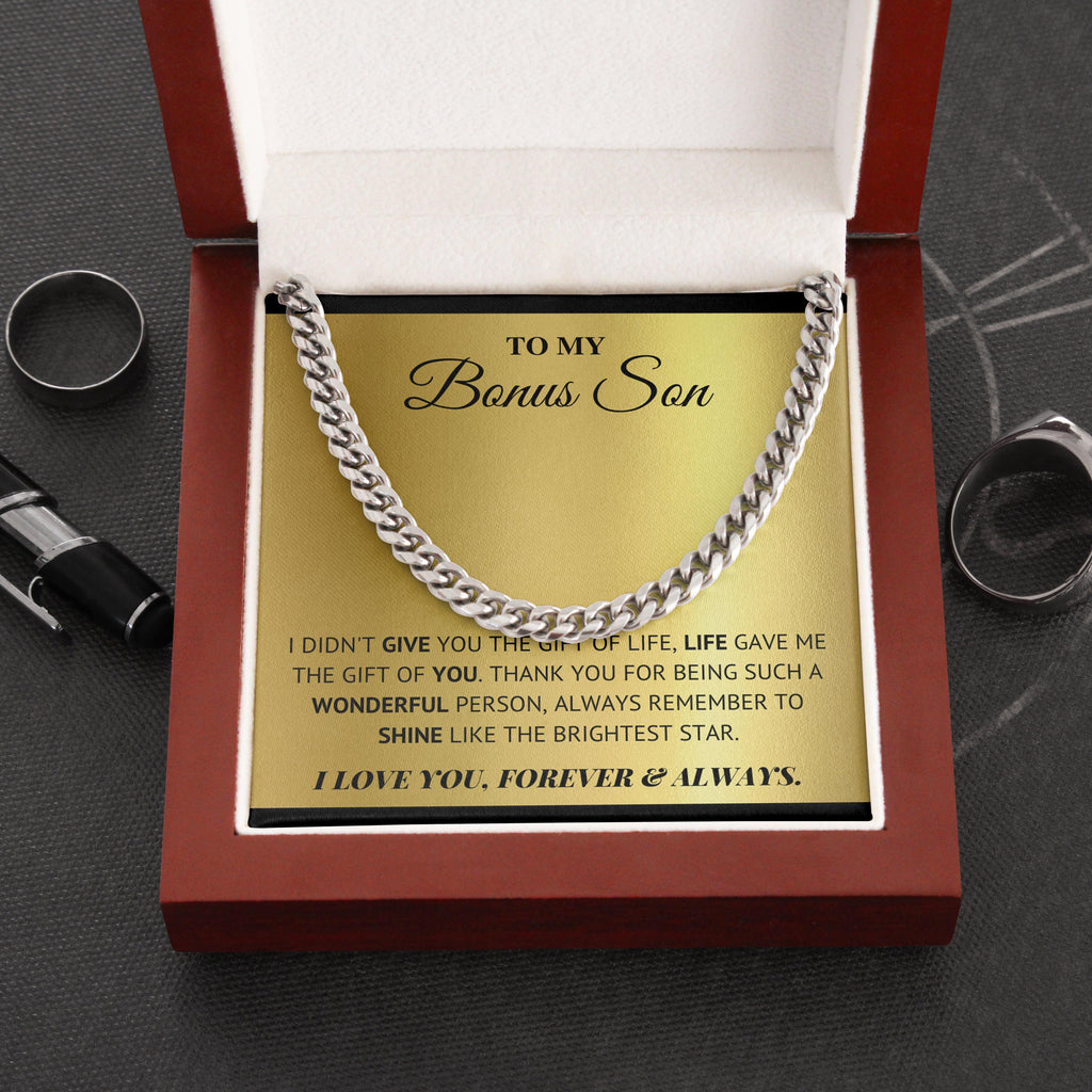 Bonus Son -Wonderful Person - Cuban Link Chain