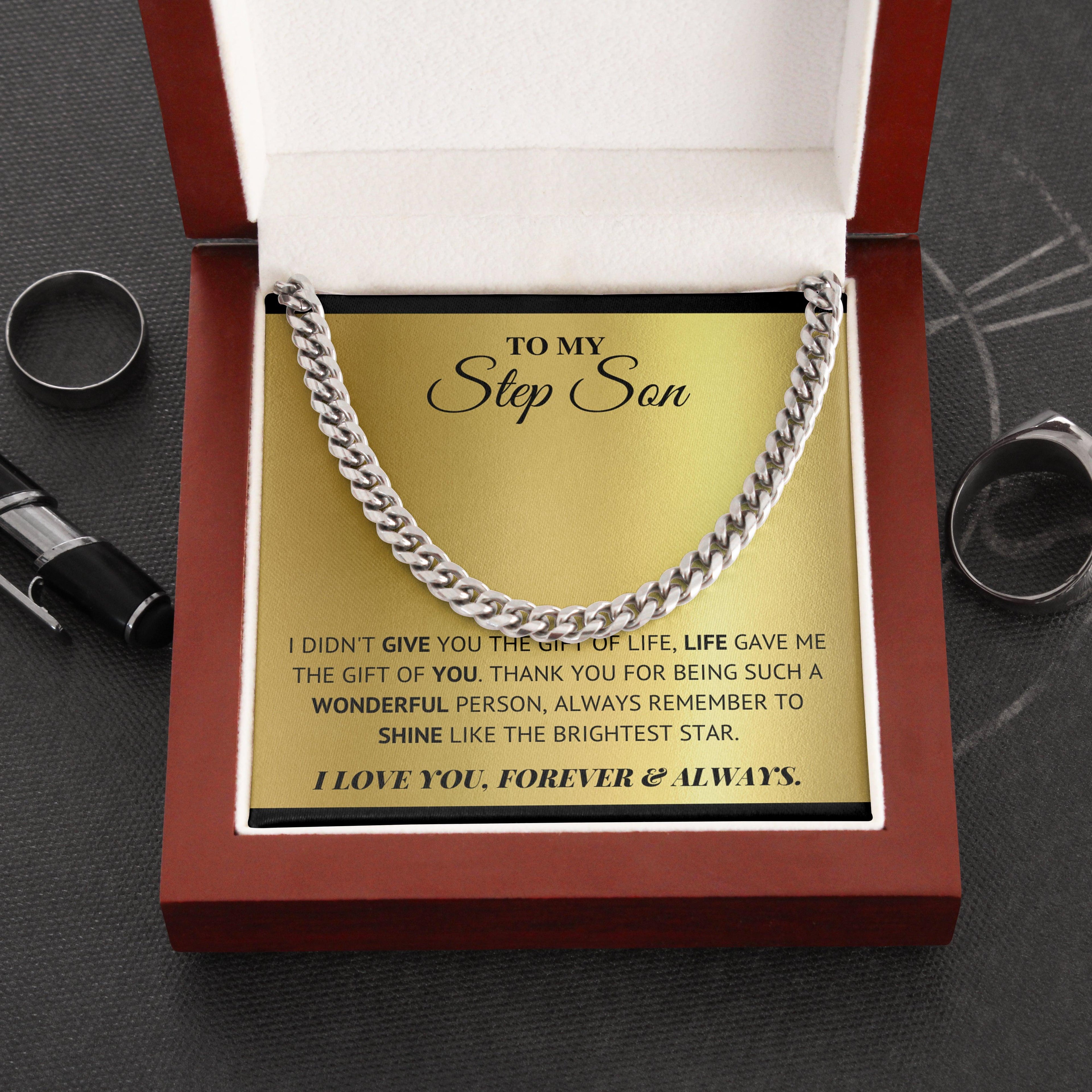 Stepson - Brighest Star - Cuban Link Chain