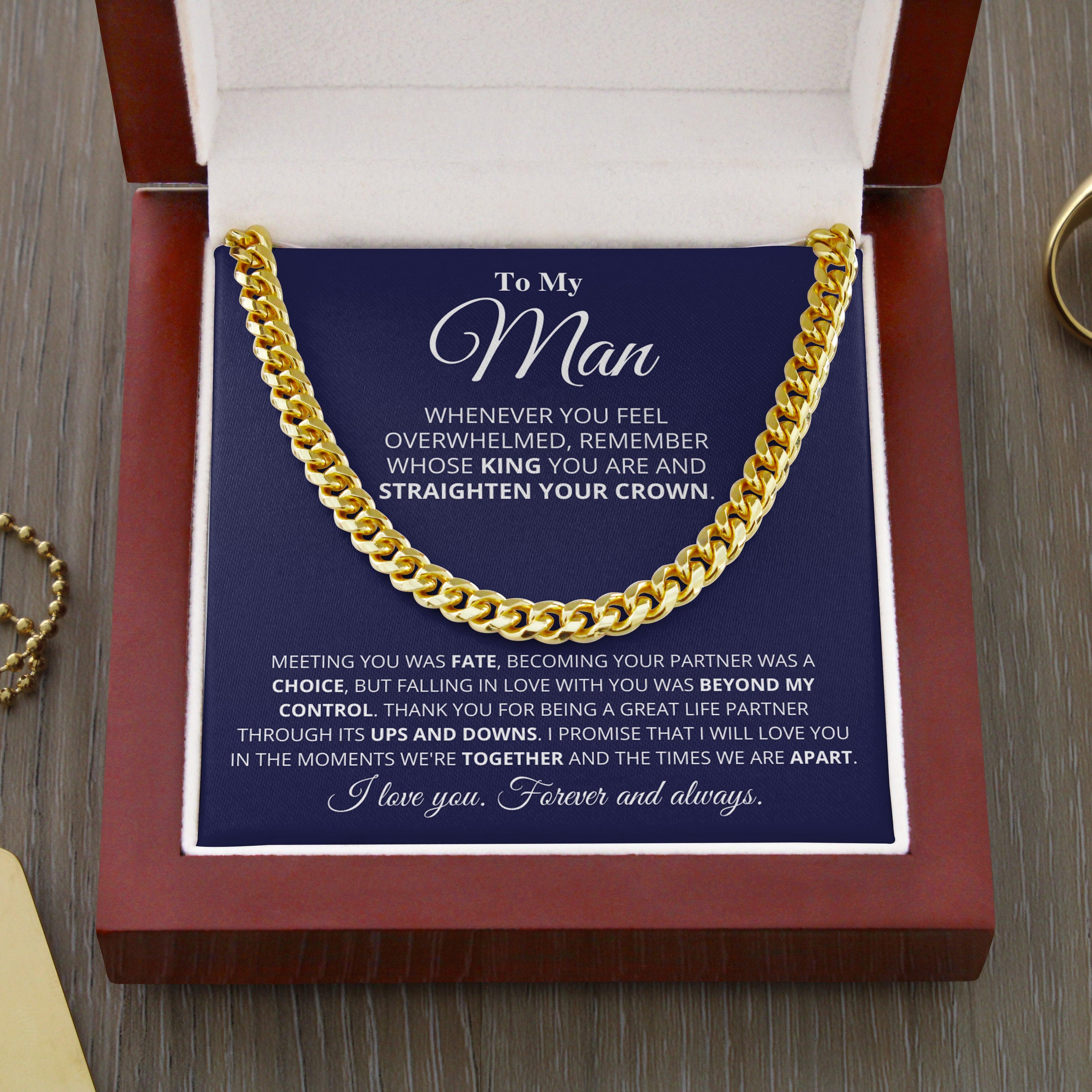 My Man - My Choice - Cuban Link Chain