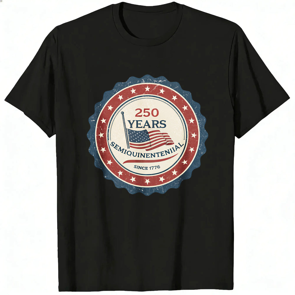 Patriotic American Flag Design Classic T-Shirt 250 Years Semiquincentennial Since 1776