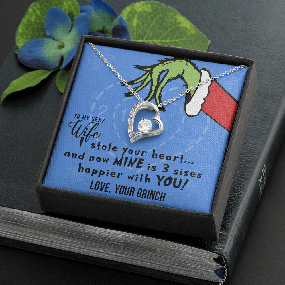 To My Sexy Wife, I Stole Your Heart, Heart Pendant Necklace