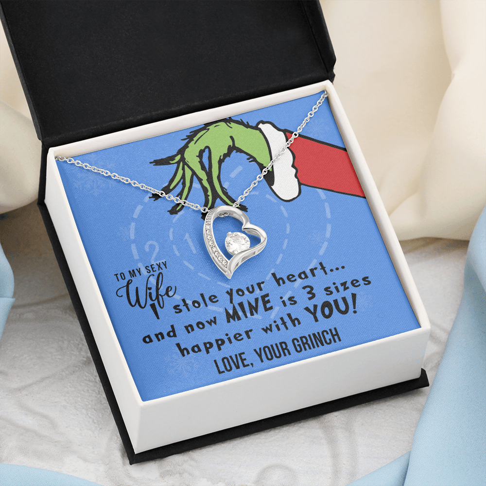 To My Sexy Wife, I Stole Your Heart, Heart Pendant Necklace
