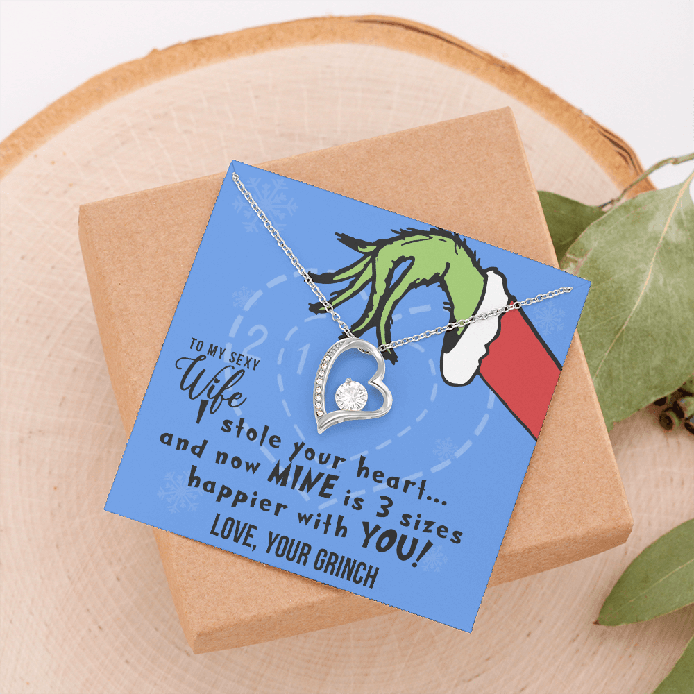 To My Sexy Wife, I Stole Your Heart, Heart Pendant Necklace