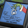 To My Sexy Wife, I Stole Your Heart, Heart Pendant Necklace