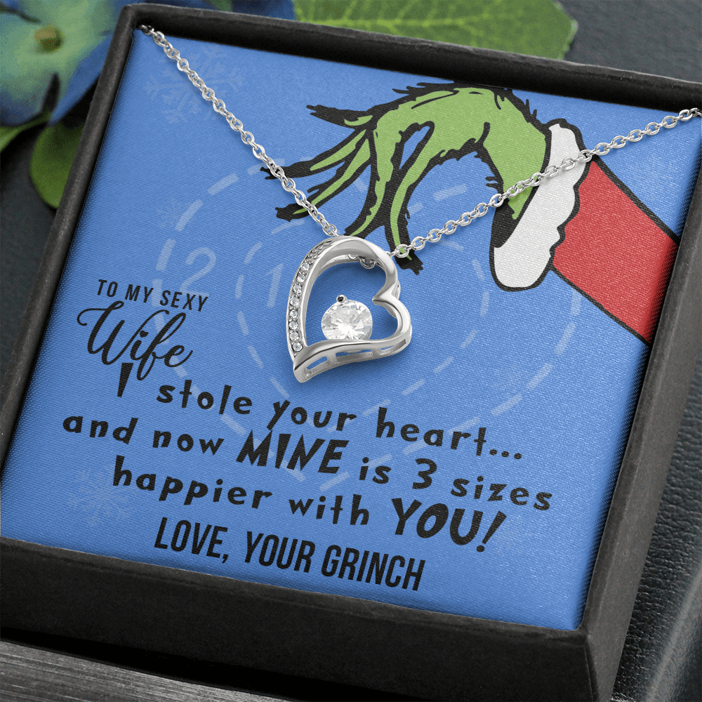 To My Sexy Wife, I Stole Your Heart, Heart Pendant Necklace