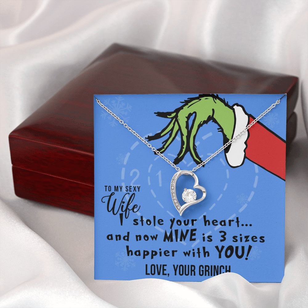 To My Sexy Wife, I Stole Your Heart, Heart Pendant Necklace