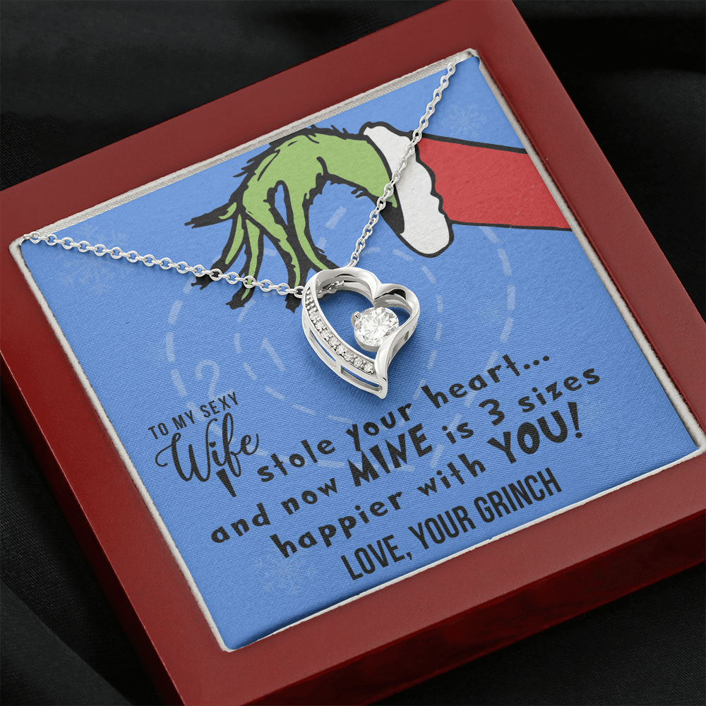 To My Sexy Wife, I Stole Your Heart, Heart Pendant Necklace