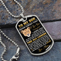 Son - Believe in Yourself - Military Necklace