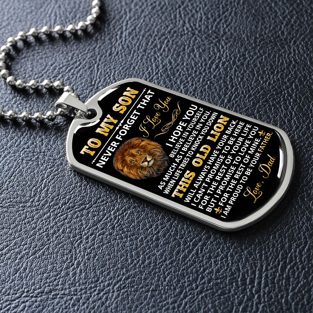 Son - Proud Of You - Military Necklace