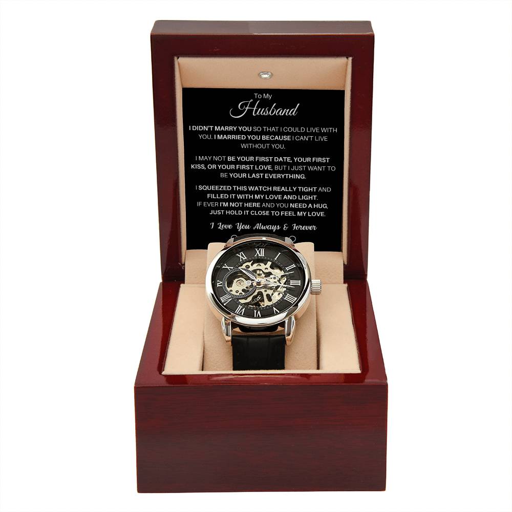 To My Husband - With Love - Open Watch