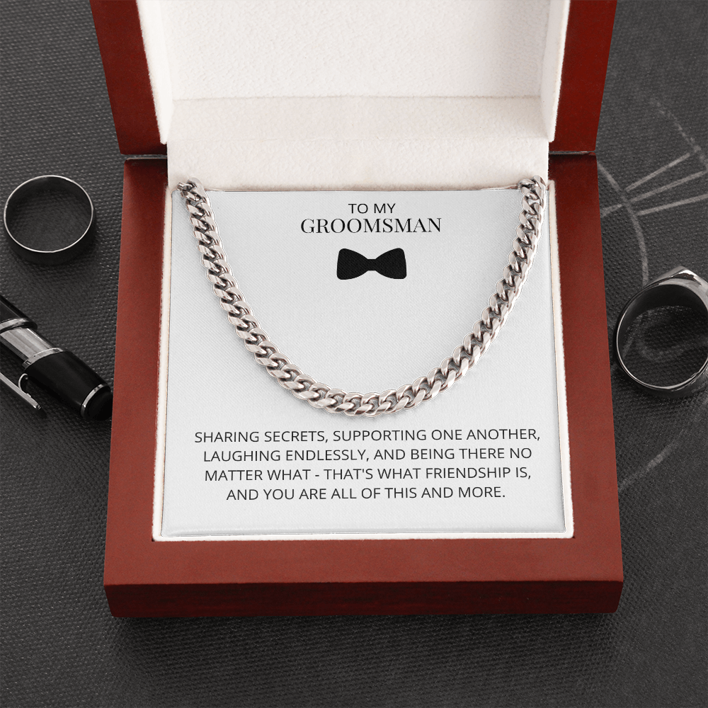 Groomsman - Sharing Secrets - Cuban Link Chain