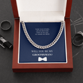 Groomsman - Will You Be My Groomsman  - Cuban Link Chain