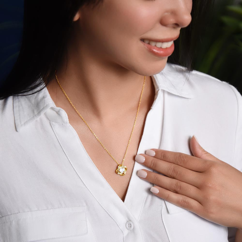 Daughter - Walk With You - Love Knot Necklace