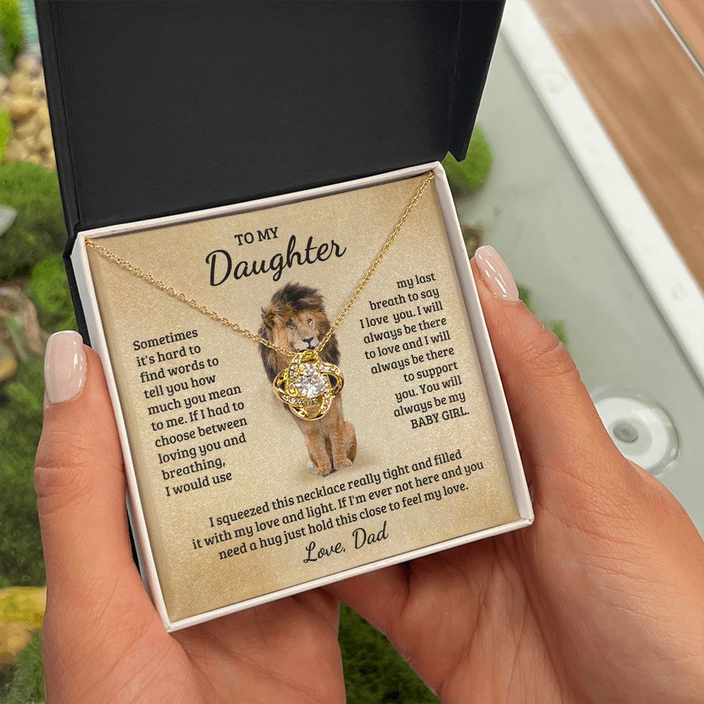 [Almost Sold Out] Daughter - Baby Girl - Love Knot Necklace