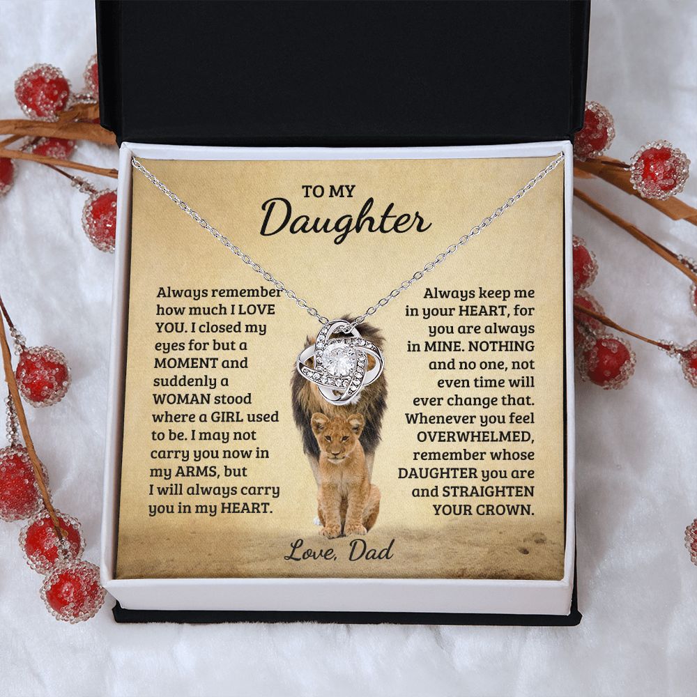 [Almost Sold Out] Daughter - My Crown- Love Knot Necklace