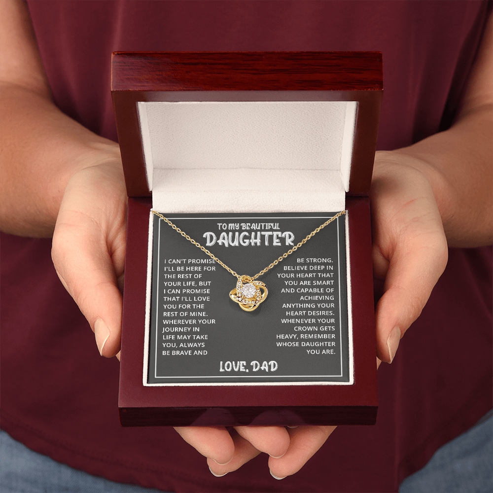 Daughter - Beautiful Daughter - Love Knot Necklace