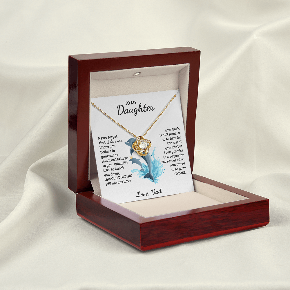 Daughter - Proud of you - Love Knot Necklace