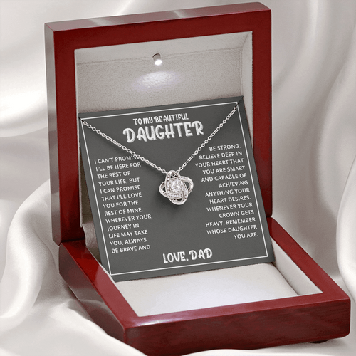 Daughter - Beautiful Daughter - Love Knot Necklace