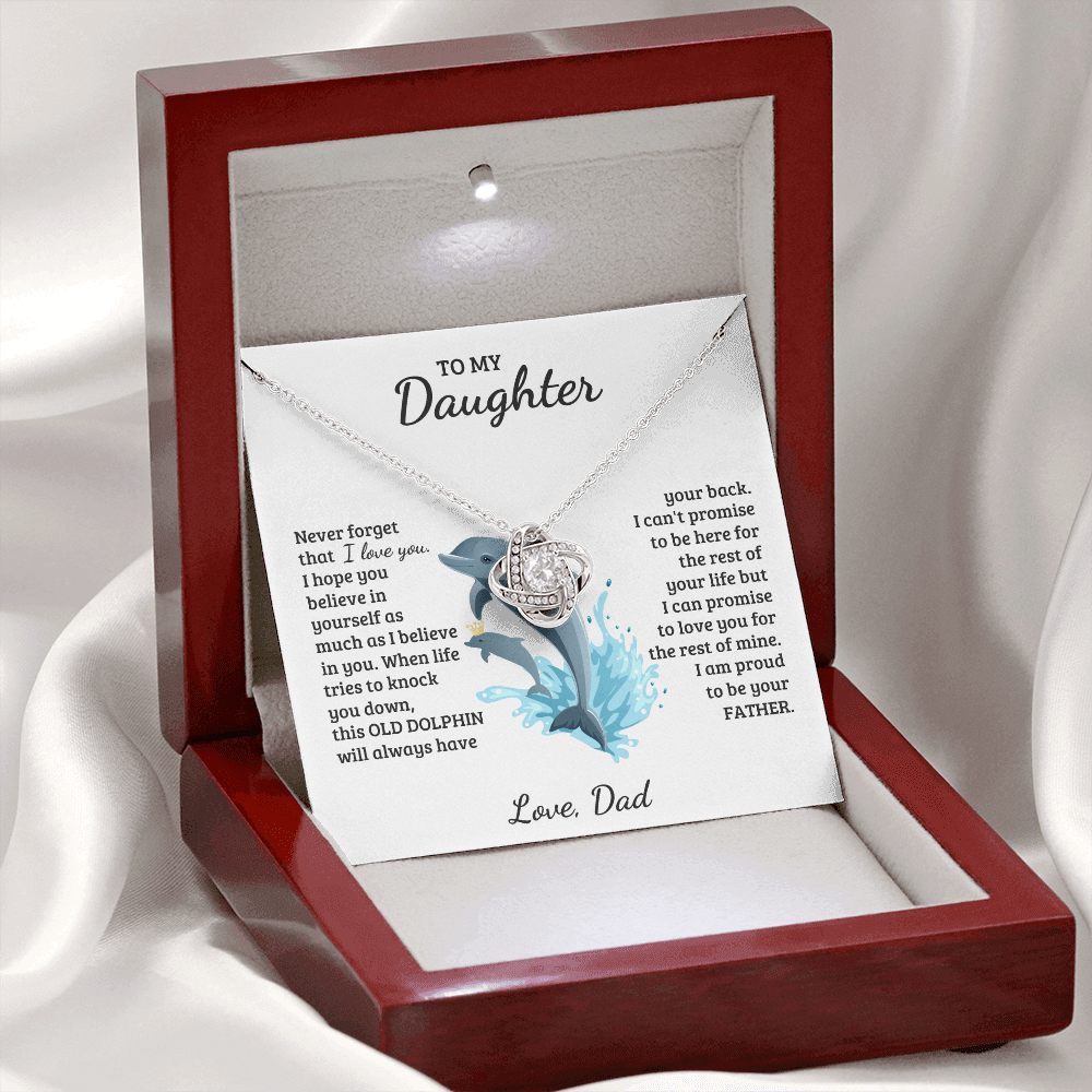 Daughter - Proud of you - Love Knot Necklace