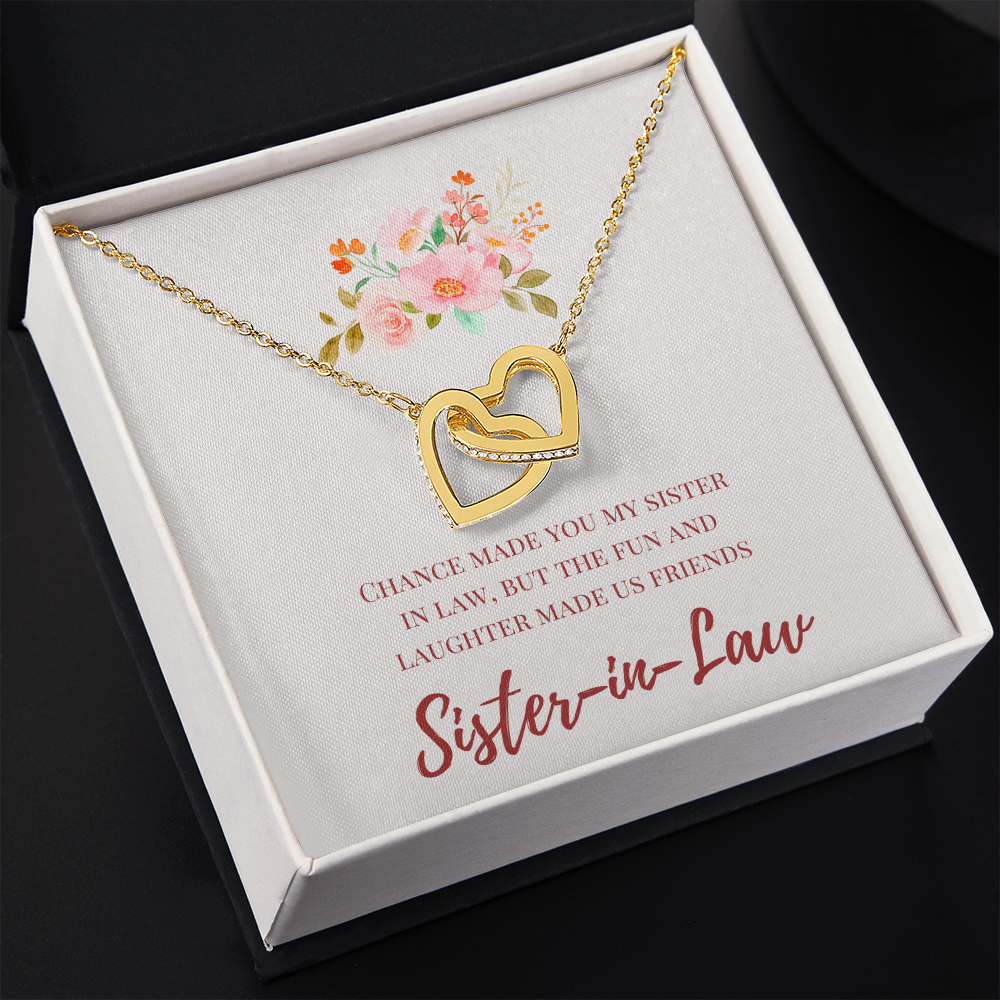 Sister in Law - Special Connection - Interlocking Hearts Necklace