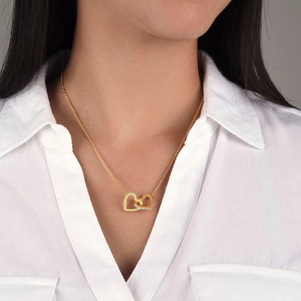 [Almost Sold Out] Daughter - Warm Hug - Interlocking Hearts Necklace