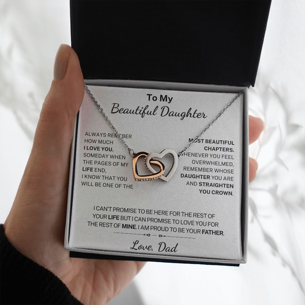 [Almost Sold Out] Daughter - Proudness - Interlocking Hearts Necklace