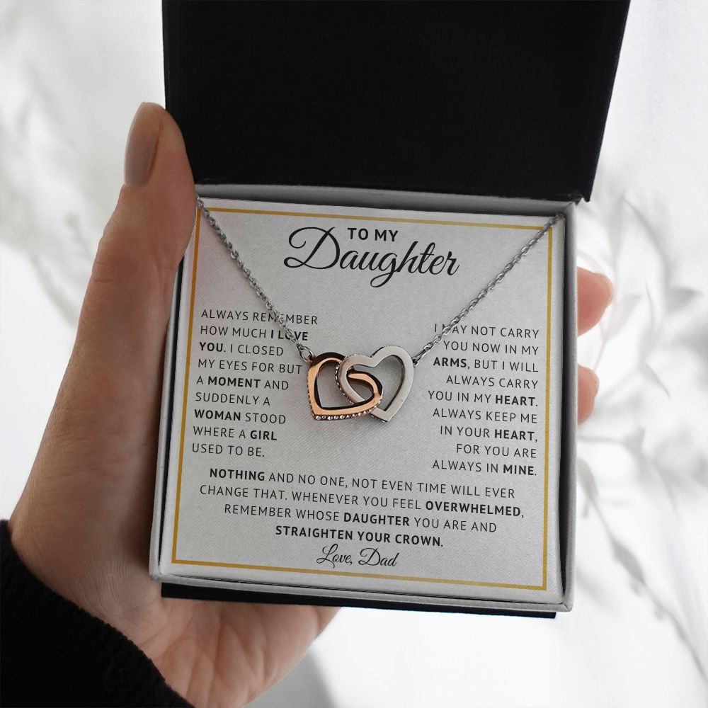 [ Almost Sold Out ] Daughter - Carry You Forever - Interlocking Hearts Necklace