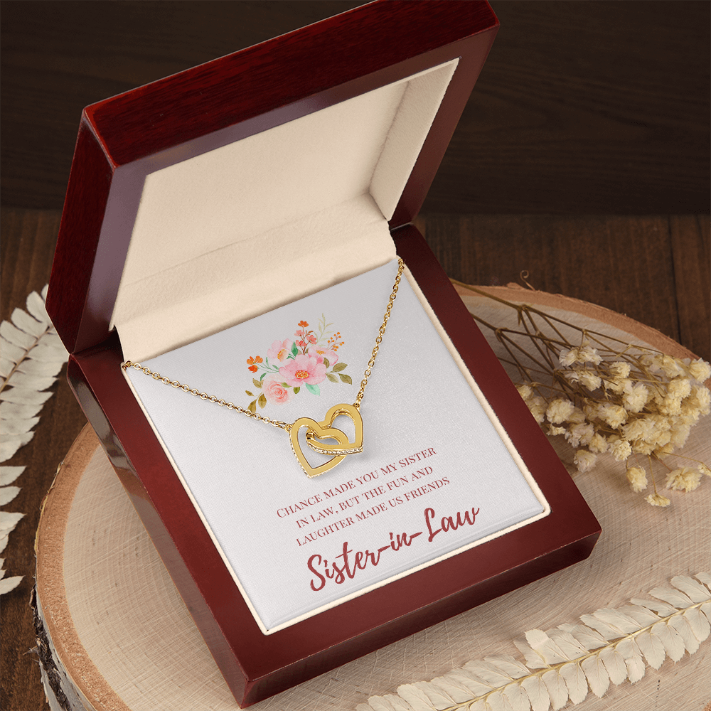 Sister in Law - Special Connection - Interlocking Hearts Necklace