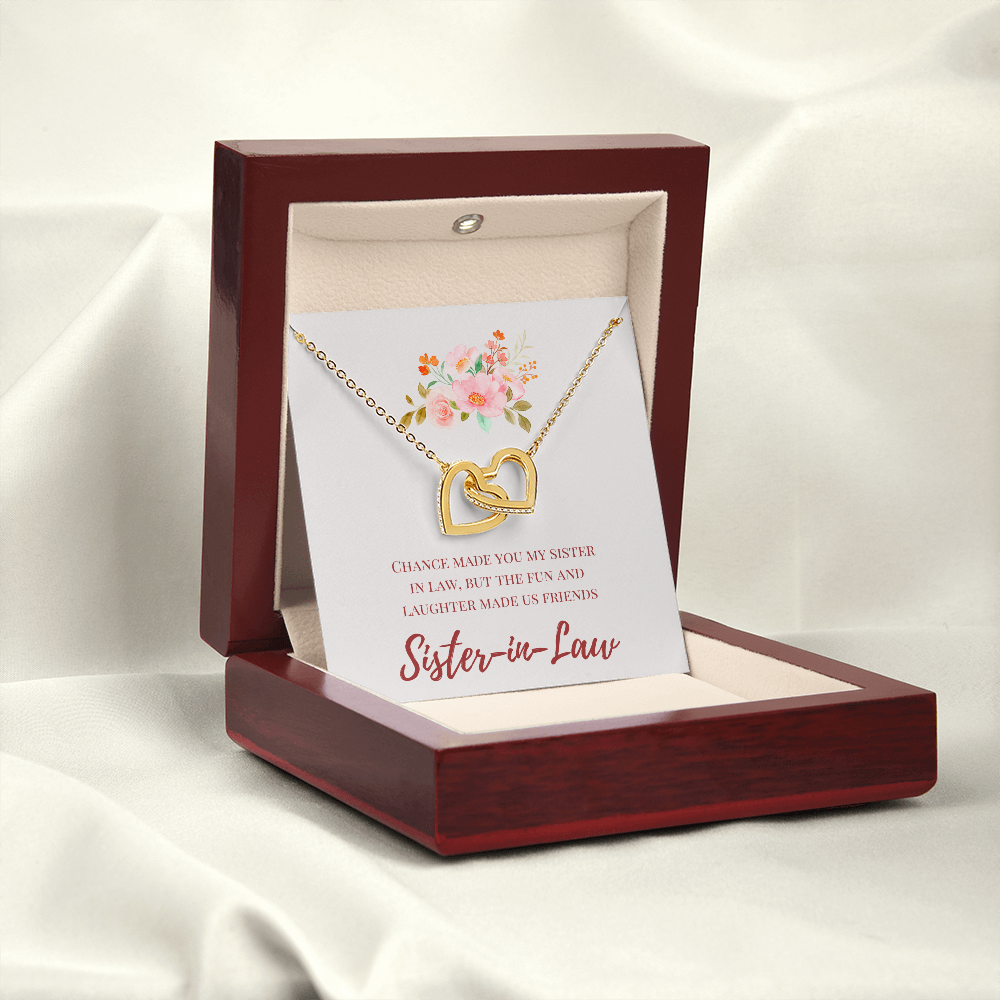 Sister in Law - Special Connection - Interlocking Hearts Necklace