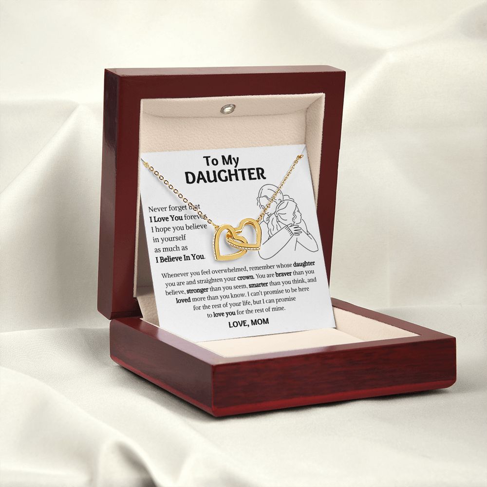 [Almost Sold Out] Daughter - Warm Hug - Interlocking Hearts Necklace
