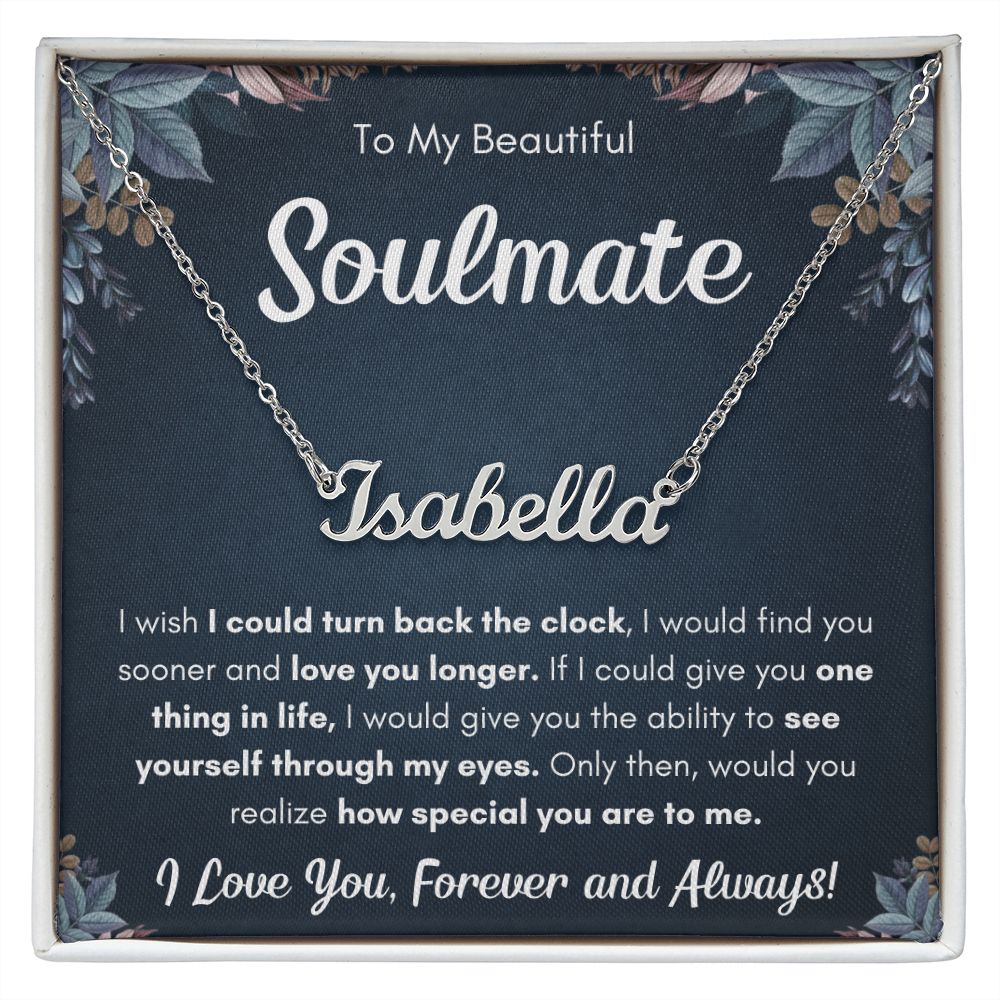 Custom name gift for girlfriend birthday personalized gifts for wife anniversary gift for her soulmate necklace for women present