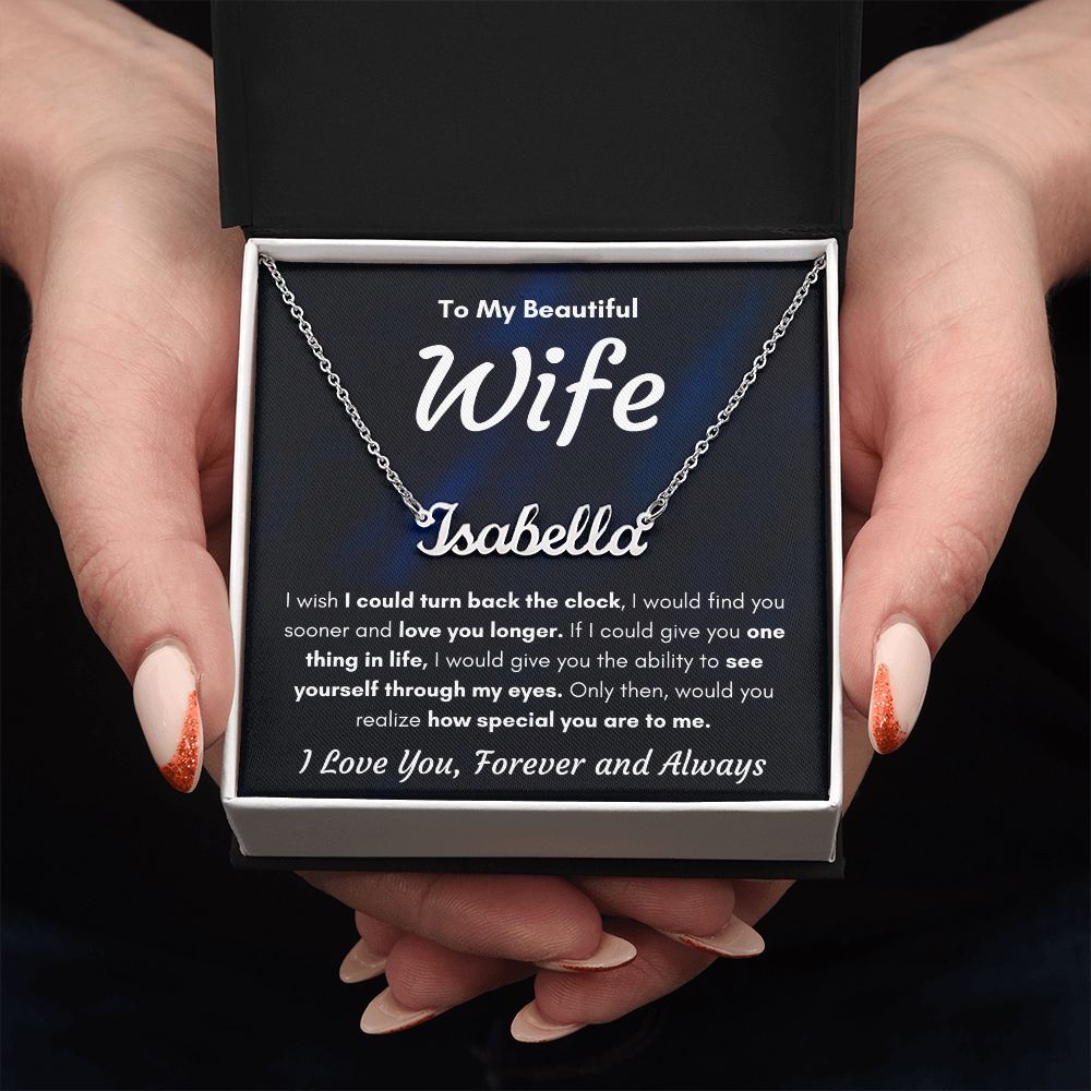 Custom name best anniversary gifts for her badass women gifts love necklaces for women gift for wife birthday presents for the wife