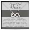 Niece - Strong - Infinity Necklace