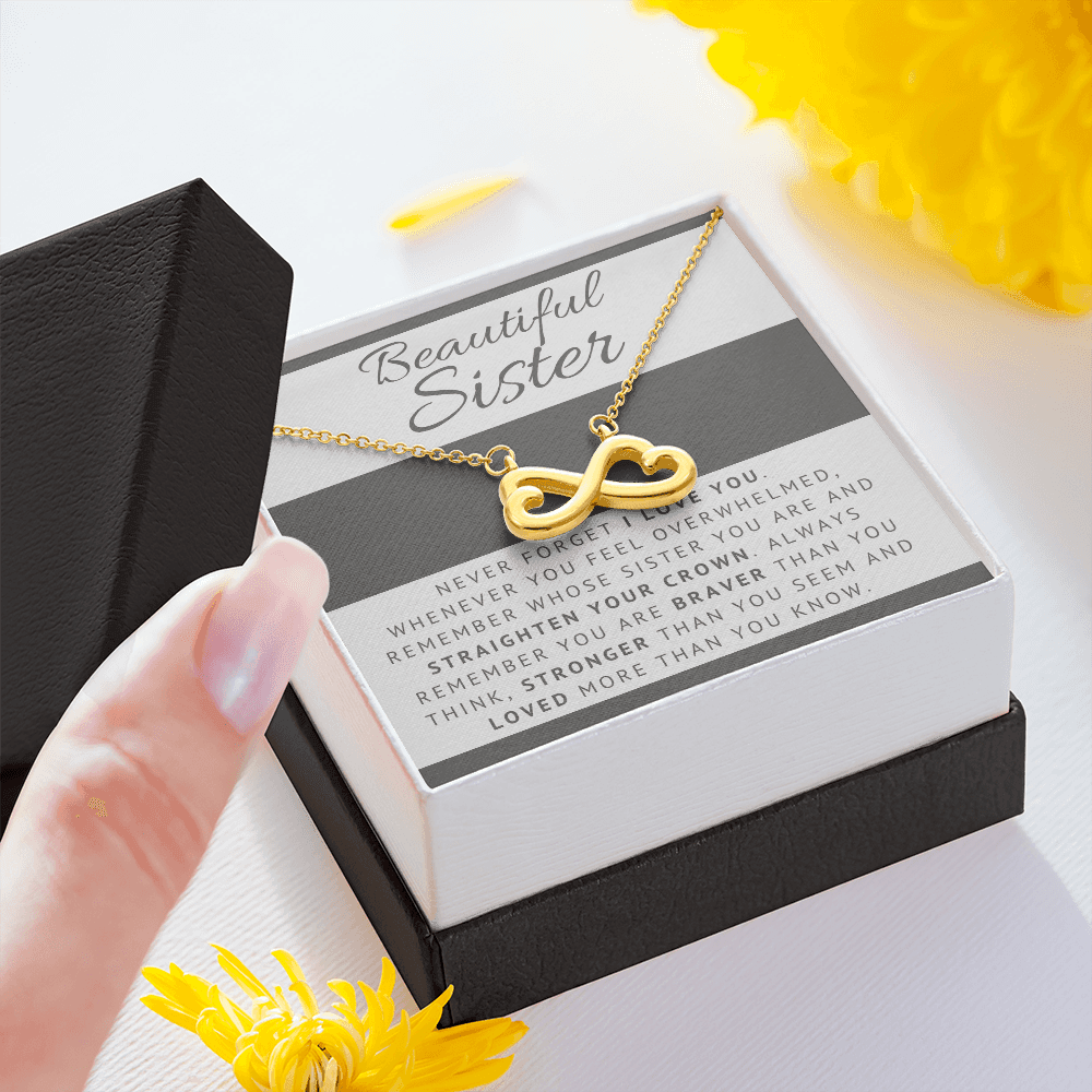 Sister - Always There For You - Infinity Necklace