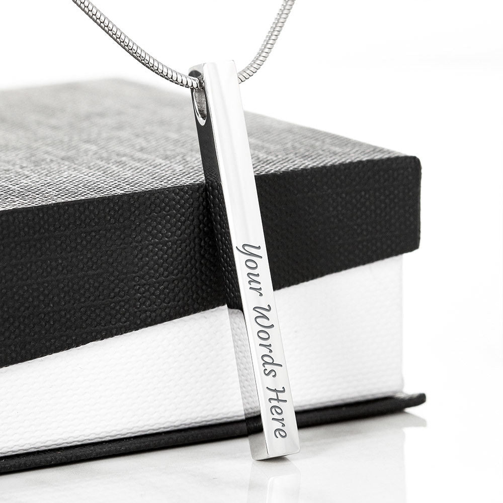 Two Sided Vertical - Necklace
