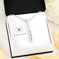 Two Sided Vertical - Necklace