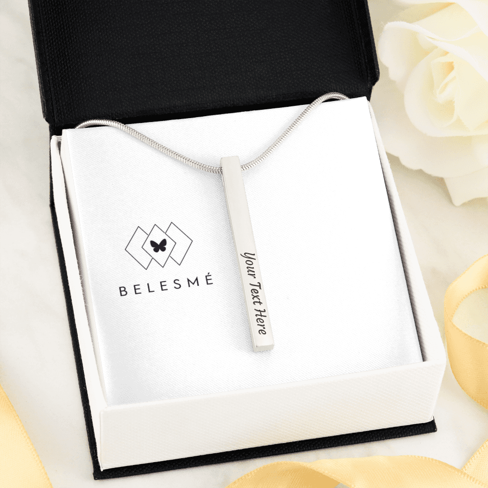 Two Sided Vertical - Necklace