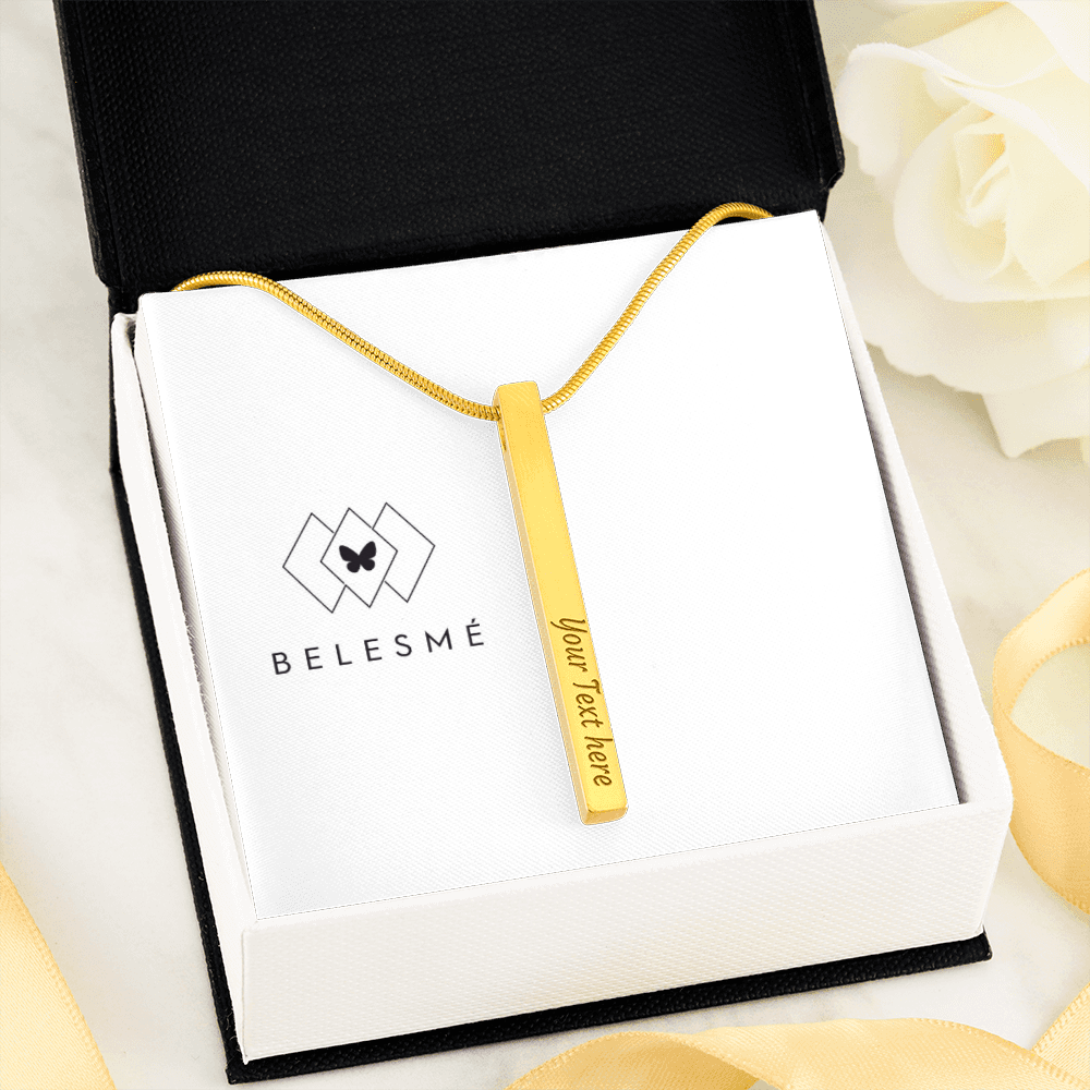 Two Sided Vertical - Necklace