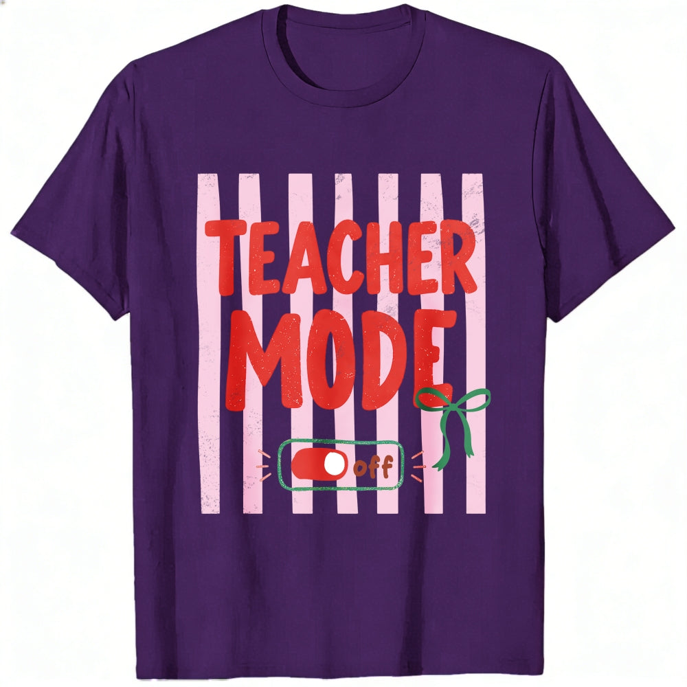 Funny Teacher Mode Off Switch Graphic Classic T-Shirt