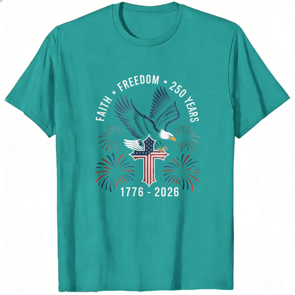 Patriotic Eagle And Fireworks Classic T-Shirt