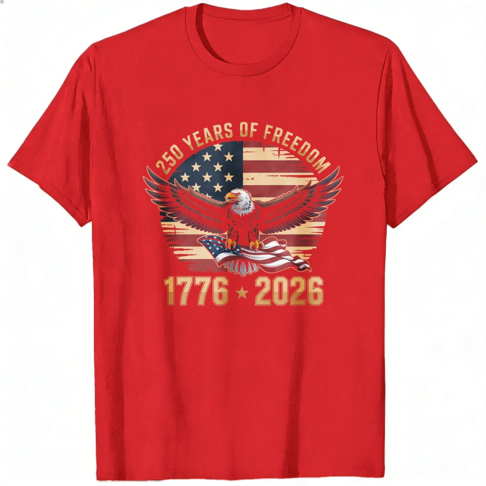 American Eagle Flag 250 Years Of Freedom 1776 2026 Classic T-Shirt