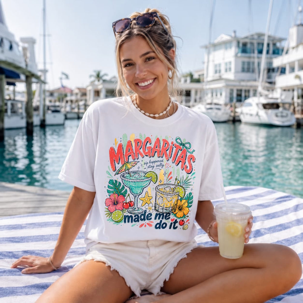 Funny Tropical Margaritas Made Me Do It Classic T-Shirt