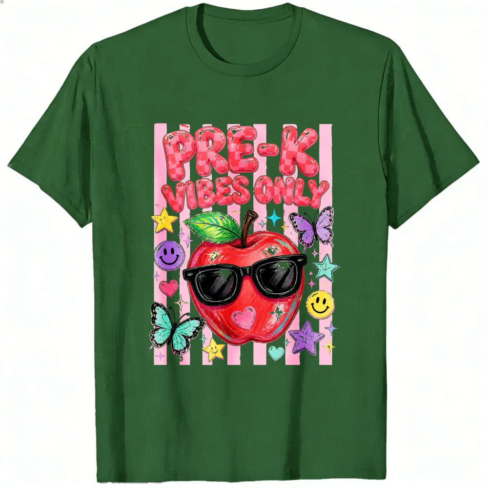 Cute Pre K Vibes Only Apple Sunglasses Classic T-Shirt