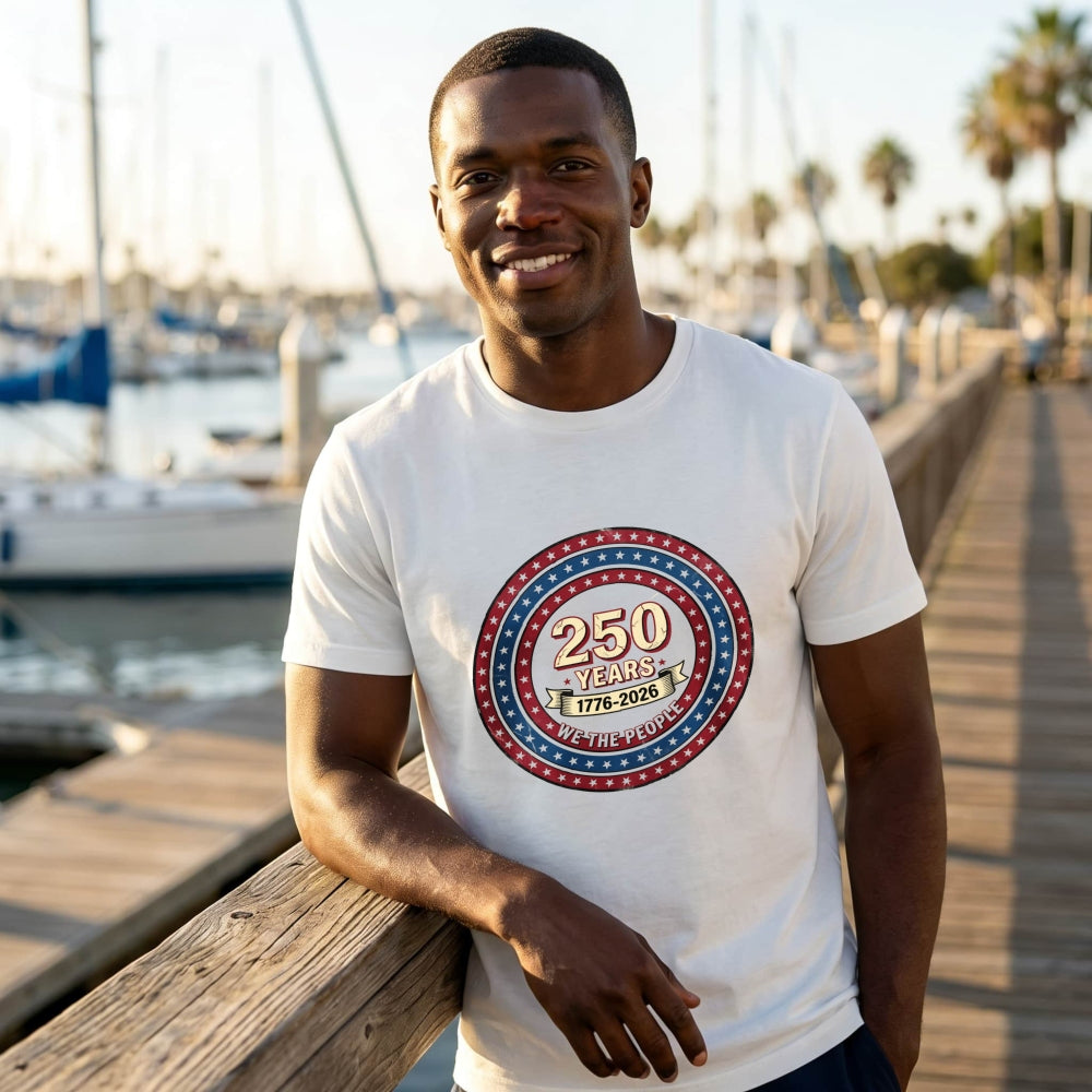 Patriotic American Independence Day 250 Years 1776 2026 We The People Classic T-Shirt