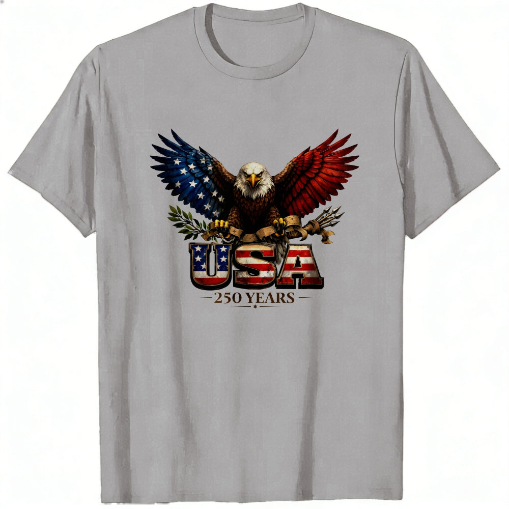 Patriotic Eagle Design Classic T-Shirt Usa Flag And American Symbols