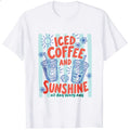 Summer Vintage Iced Coffee And Sunshine Graphic Classic T-Shirt