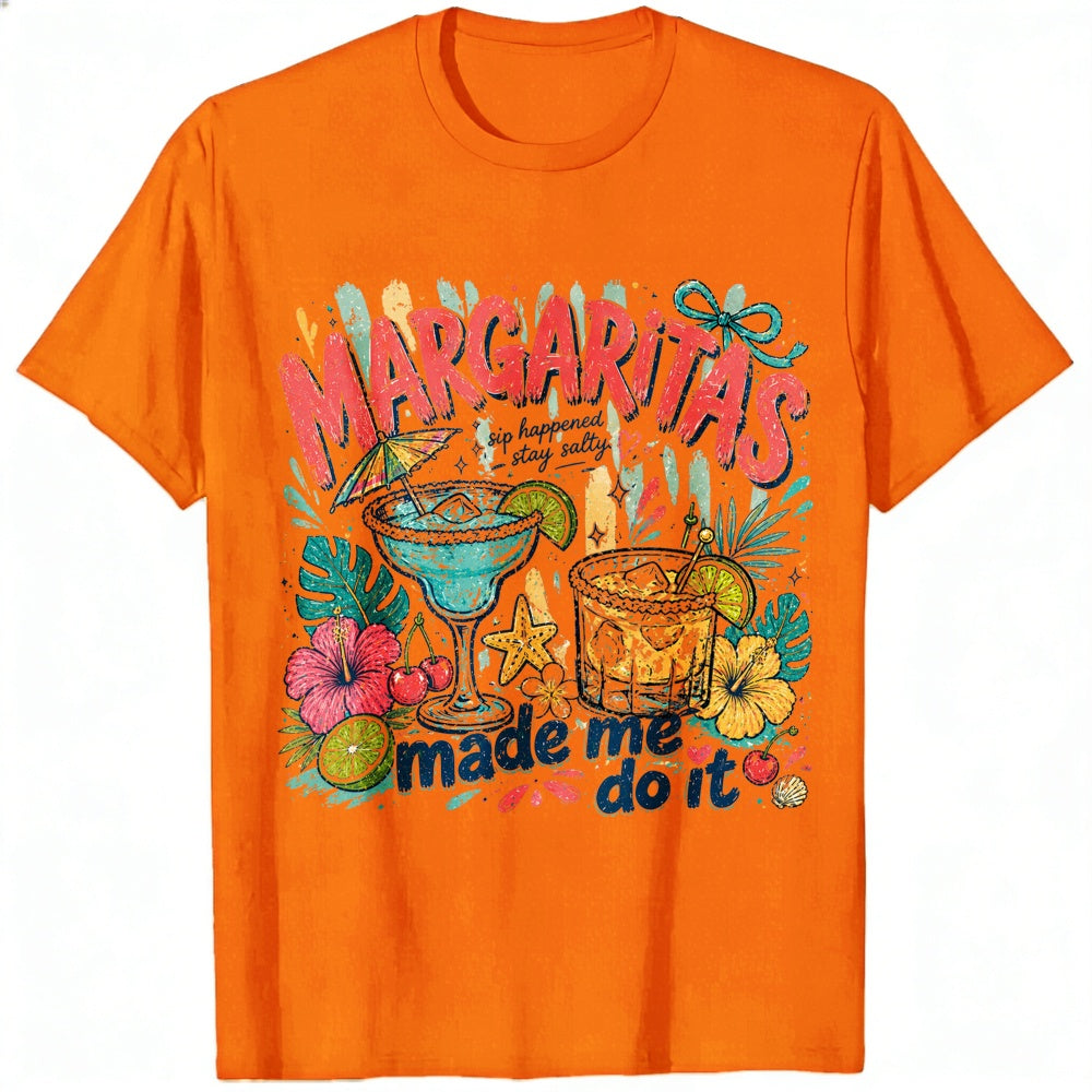 Funny Tropical Margaritas Made Me Do It Classic T-Shirt