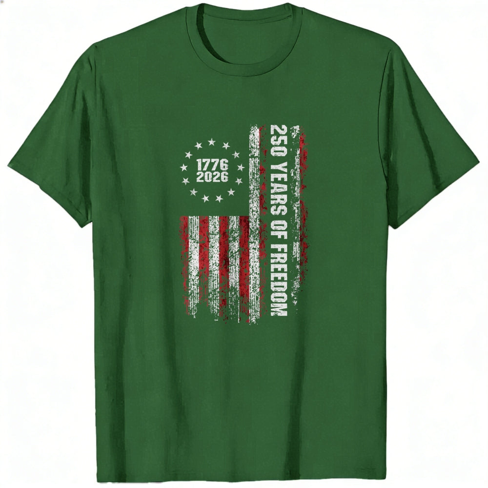American Flag Design Classic T-Shirt 250 Years Of Freedom 1776 2026