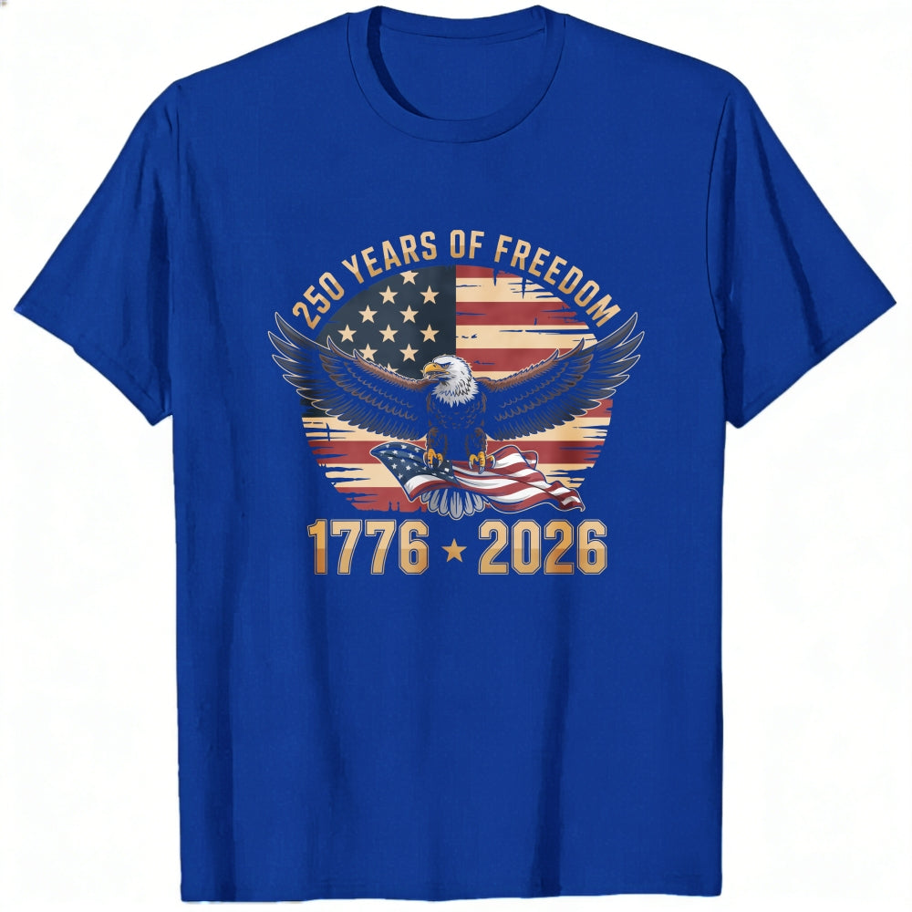 American Eagle Flag 250 Years Of Freedom 1776 2026 Classic T-Shirt