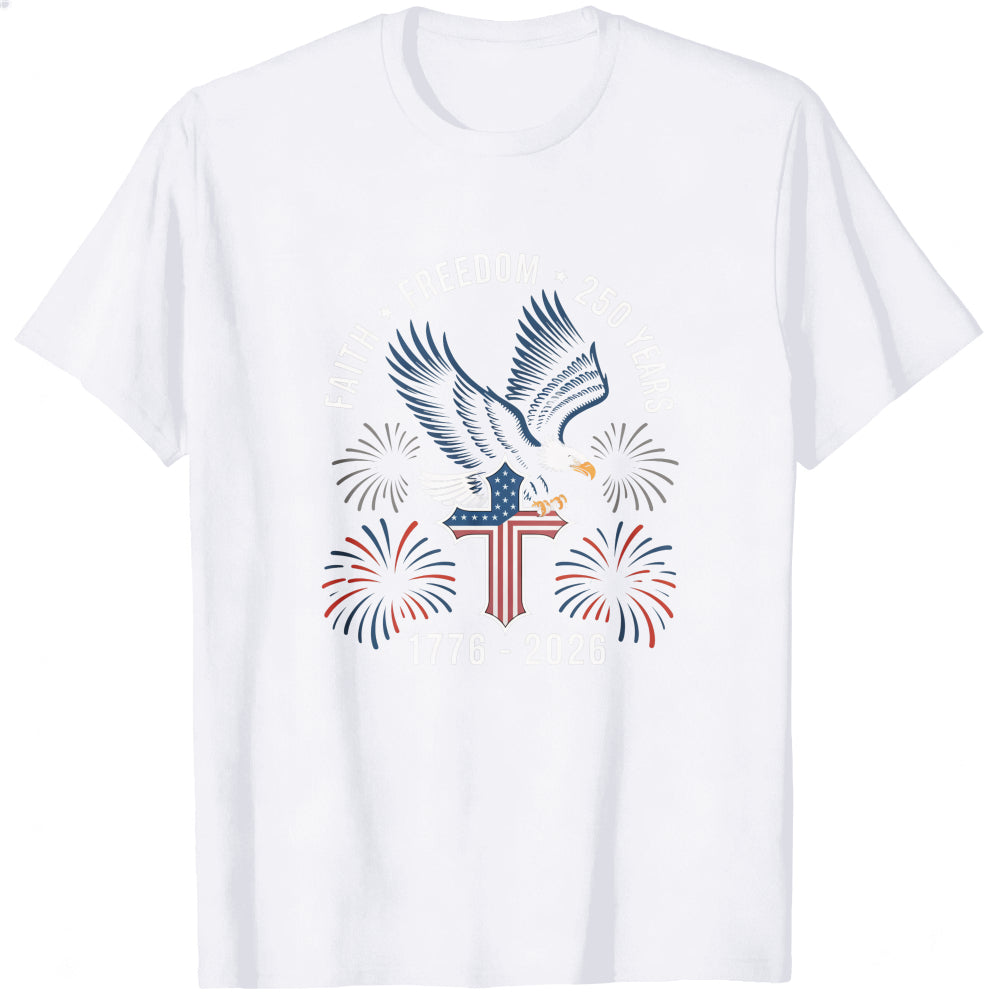 Patriotic Eagle And Fireworks Classic T-Shirt